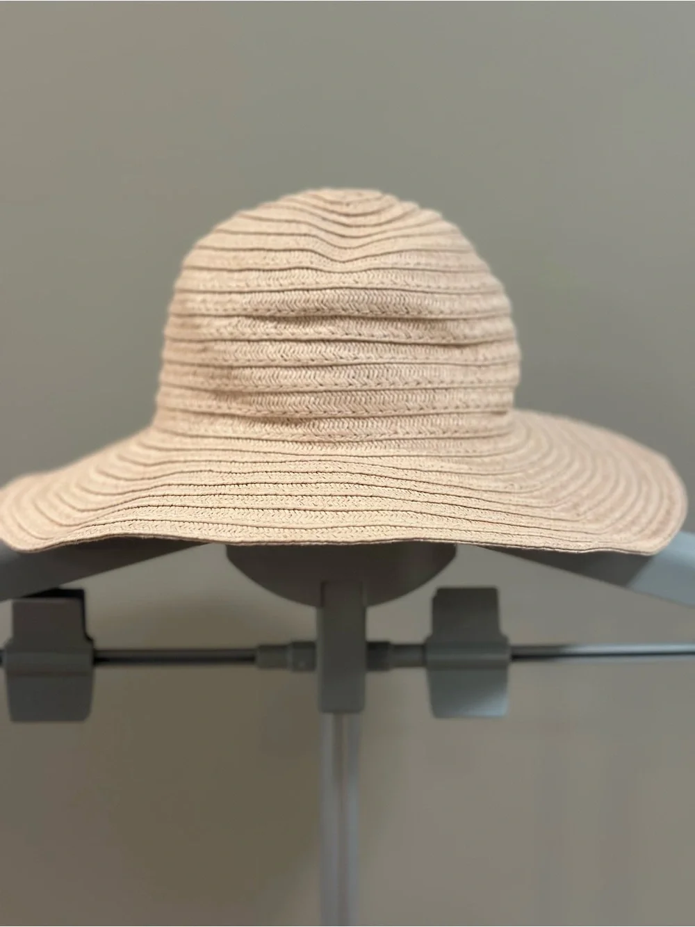 Janie and Jack Light Pink Wide-Brim Knit Sun Hat